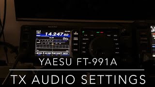 Yaesu FT991A TX Audio Settings yaesu ft991a hamradio [upl. by Einahpets]