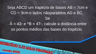 MA13 Cap2 exercício 252 versão 2022 mestrado profmat [upl. by Melamed]