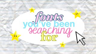 22 cute aesthetic fonts more people should be using on their content free [upl. by Mccarthy]