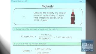 Preparation for General Chemistry 1P Lecture 16 Aqueous Solutions [upl. by Young916]