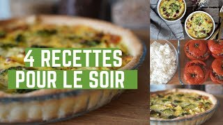 JE PREPARE MES REPAS DE LA SEMAINE  4 IDEES RECETTES POUR LE SOIR [upl. by Liek]