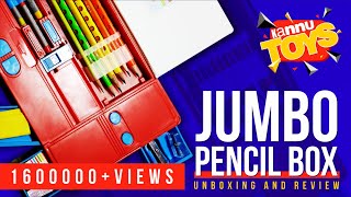 Best Pencil BoxJumbo Pencil BoxCars Unboxing and Review  1600000Views [upl. by Yelats]