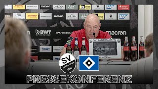 Pressekonferenz  SV Sandhausen  Hamburger SV [upl. by Brinson]