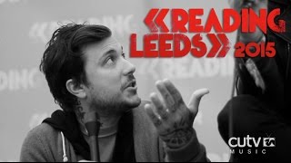 Frank Iero interview with CUTV at Reading Festival 2015 [upl. by Esiuolyram]