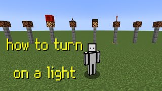 14 ways to turn on a redstone lamp [upl. by Nylrehc]