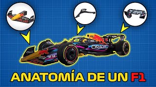 ANATOMÍA de un COCHE de F1 💥 ¿Cúales son TODAS sus PARTES y CÓMO FUNCIONAN  PIEZAS Formula 1 [upl. by Ative586]