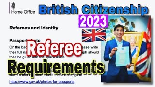 TIPS for Referee Form 2023 British Citizenship [upl. by Serica265]