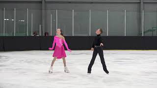 Kartashov  Kartashov  Intermediate Dance PD 2  2025 Midwestern Sectional US Ice Dance Final [upl. by Annayat]