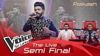 Prakash K  Mazhai Thuli  The Live Semi Final  The Voice Sri Lanka [upl. by Lattie]