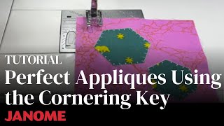 How to Sew Perfect Appliques Using the Cornering Key [upl. by Bois]