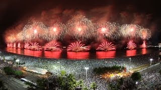 Reveillon Año Nuevo en Rio de Janeiro Playa de Copacabana 2013 [upl. by Einnil]