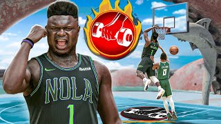 BURLY ZION WILLIAMSON BUILD is a BULLY in NBA 2K24 [upl. by Chally672]