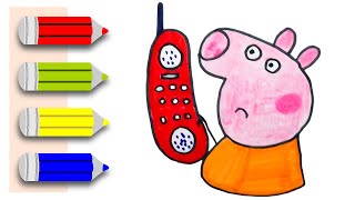 Draw Peppa Pig  Easy Drawing [upl. by Arri]