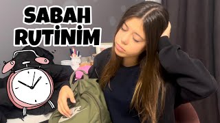 SABAH RUTİNİM Okul Günü Vlog Tuana Zeybek [upl. by Ariat]