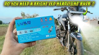 HJG M3 LED Headlight Bulb for All Motorcycles  Dual Colour LED Headlight [upl. by Frangos802]