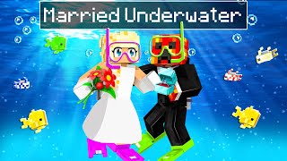 Preston and I got MARRIED UNDERWATER In Minecraft [upl. by See]