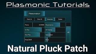 Plasmonic Tutorials Natural Plucked String [upl. by Parks417]