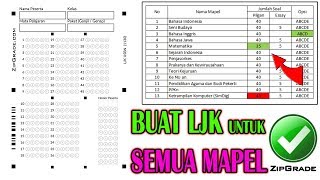 CARA MEMBUAT LJK BISA EDIT JUMLAH SOAL SENDIRI DI ZIPGRADECOM [upl. by Nayllij523]