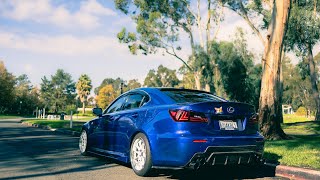 ISF REAR BUMPER CONVERSION FOR LEXUS IS250350  CARBON FIBER DIFFUSER INSTALL [upl. by Gilda]