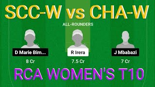 SCCW vs CHAW Dream11 Prediction  SCCW vs CHAW  SCCW vs CHAW Dream11  RCA Womens T10 [upl. by Eilsil255]