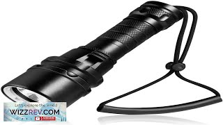 High Power Diving Flashlight IP68 Waterproof Professional Dive Lights 18650 Battery Review [upl. by Solana]