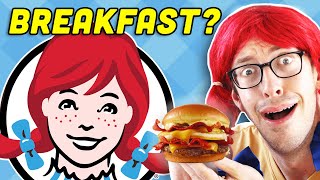 Keith Eats Every Wendys Breakfast Item • Complete The Menu [upl. by Dorrehs]