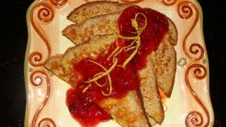 French Toast wHomemade Strawberry Sauce  In less then 10 minutes [upl. by Valeria544]