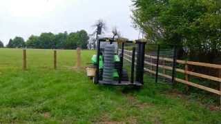 Field Estate Stock and Equestrian wire fencing with an Avant Loader  Demo [upl. by Yrrap]