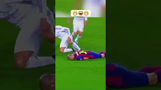 funny moments of real Madrid against Barcelona cr7 shorts football subscribe soshangana [upl. by Nilcaj]