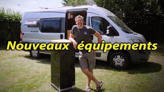 NOUVEAUX ÉQUIPEMENTS sur amp dans mon FOURGON AMÉNAGÉ vanlife  Voyage Voyages [upl. by Dlonyer523]