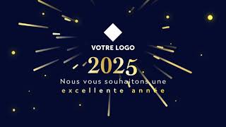 Carte vœux professionnels bonne année 2025 🎊🎉 🥳 FX172  Vidéostorytelling by Néologis [upl. by Cock]