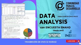 DATA ANALYSIS con Stata usando ENCUESTA ENAHO Desde cero [upl. by Ethel]