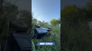 donottry jimny toppled while offroadin in Chandigarh gerrarioffroaders jimnystyle offroad [upl. by Akimrej940]