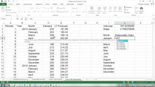 Operations Management using Excel Seasonality and Trend Forecasting [upl. by Ing]