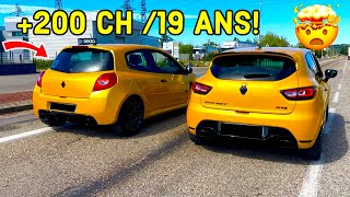 CLIO3RS CUP200CH VS CLIO4RS TROPHY220CH ‼️💛🖤💀 [upl. by Daune]