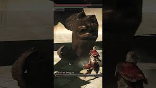 Cutting Down the Ancient Dragon in Dark Souls 2 Boss Fight [upl. by Boarer846]