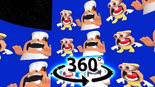 Pizza Tower Screaming Meme OVER 1 MILLION TIMES VR 360° [upl. by Eniala]