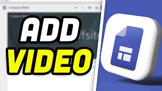 Google Sites How To Add Video 2024 [upl. by Alexandros510]