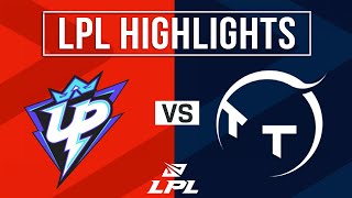 UP vs TT Highlights ALL GAMES  LPL 2024 Spring  Ultra Prime vs TT Gaming [upl. by Cardon423]