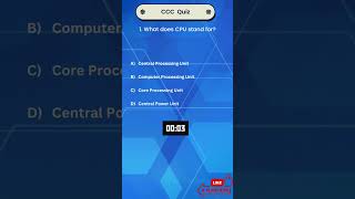 quotQuickfire Computer Science IT and CCC Quiz Test Your Knowledge in 10 Secondsquot  CCC Quiz 1 [upl. by Sherrod493]