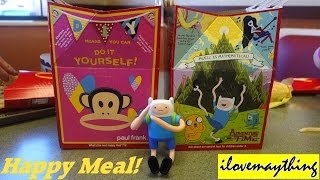 McDonalds Happy Meal for Kids  Adventure Time and Paul Frank [upl. by Aritak]