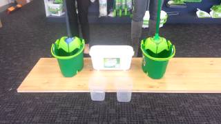 Vileda vs Sabco Mop Absorbency Demonstration [upl. by Vey16]