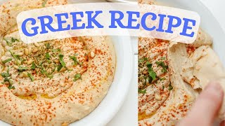 EASY Blender Hummus  Authentic Greek Hummus [upl. by Dyke]