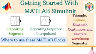 Part 12  Repeating sequence  Interpolated  Getting Started with MATLAB Simulink [upl. by Torrell]