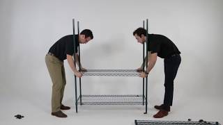 How to Assemble Metro Super Erecta Wire Shelving [upl. by Meggi]