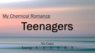 Teenagers  My Chemical Romance  Chords and Lyrics [upl. by Anauqcaj]