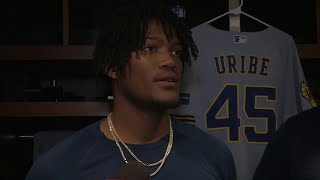 Abner Uribe says Adames told him to go after it on mound [upl. by Eph560]