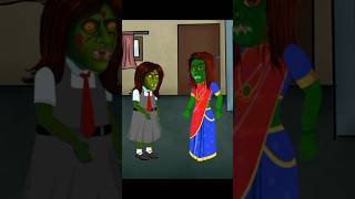 choti chudail ny jhoot bola😱 comedy shorts trending viralshorts cartoon animation [upl. by Ennayehc]