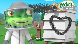 Beekeeper Gecko 🐝  Geckos Garage  Trucks For Children  Cartoons For Kids [upl. by Orlene]