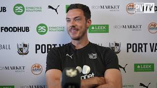 Prematch  Ben Heneghan previews first home fixture at Vale Park against Tranmere [upl. by Mercier735]